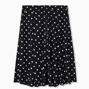 Polka Dot Midi Skirt